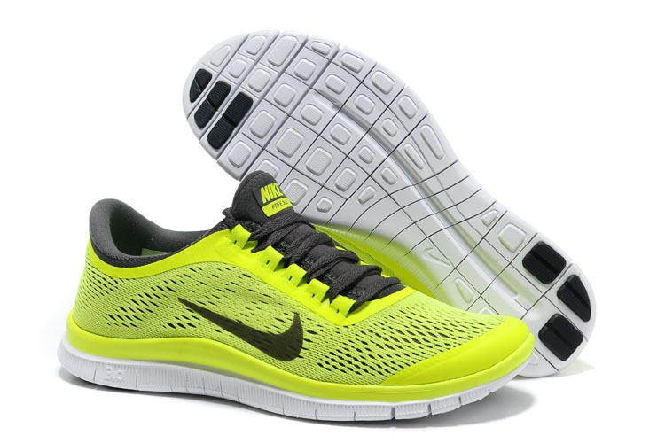 Nike Free 3.0 V5 Couple Shoes Fluorescent Green Black